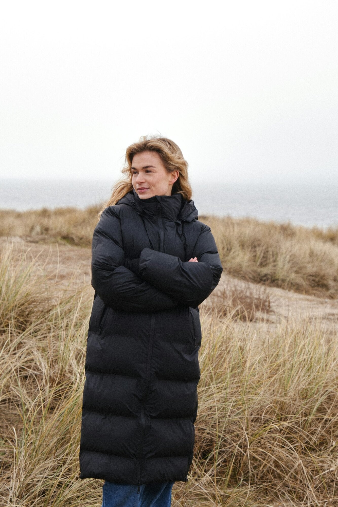 Viviana Puffer dunjakke - Sort